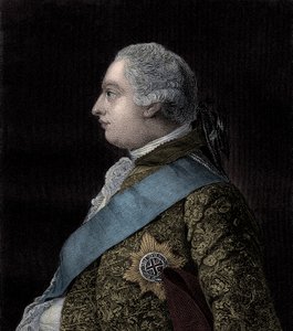 Koning George III door Unbekannter Künstler