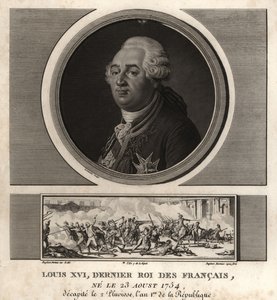 Koning Lodewijk XVI, laatste koning van Frankrijk door Unbekannt
