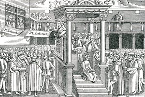 Latimer predikt voor Edward VI door Unbekannter Künstler