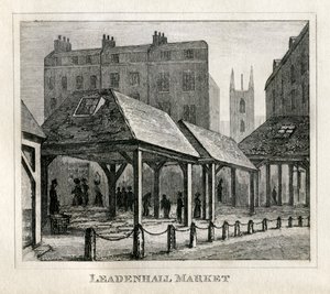 Leadenhall Markt door Unbekannt