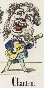 Letter C: zanger. Alfabet van het Oosterse Verhaal. Imaging van Epinal, circa 1890. Populaire serie.