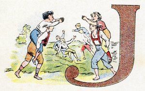 Letter J: Spel (uit Alphabet van Phosphatine Falieres) door Unbekannt
