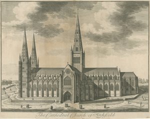 Lichfield Cathedral - Zuidaanzicht