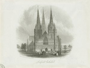 Lichfield Cathedral - Westgevel door Unbekannt
