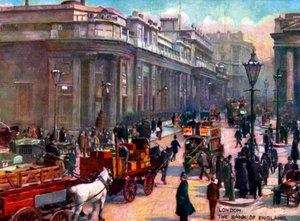 Londen - Bank of England. Begin 1900s.