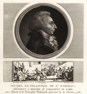 Louis-Michel le Peletier, Markies van Saint-Fargeau (1760-1793), Franse politicus en martelaar van de Franse Revolutie door Unbekannt