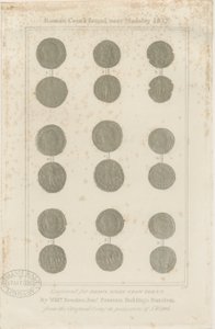 Madeley - Romeinse munten: gravure, nd [c 1817] door Unbekannt