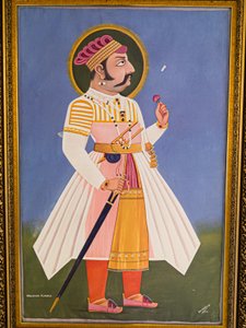Maharaja Kumbha, schilderij, Mehrangarh Fort, Jodhpur, Rajasthan, India, Azië door Unbekannter Künstler
