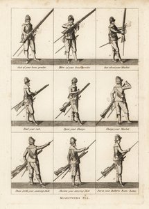 Militaire oefeningen van musketiers