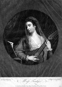 Miss Fordyce speelt cittern