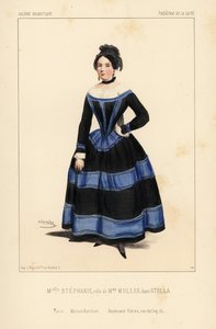 Miss Stephanie als Madame Muller in Stella door Anicet Bourgeois, Theatre de la Gaite