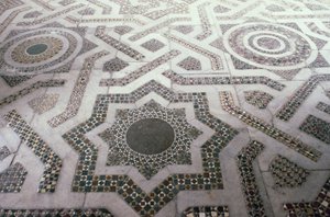 Mozaïekvloer in de kathedraal van Monreale, Sicilië door Unbekannt