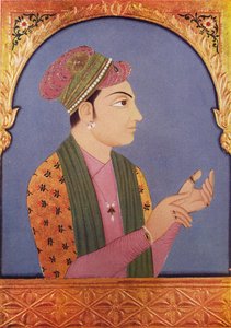 Muhammad Zafar Khan 18e eeuw ; Muhammad Zafar Khan alias Safadar Khan Babi ; zoon van Sher Khan Babi ; Junagadh ; Gujarat ; India door Unbekannter Künstler