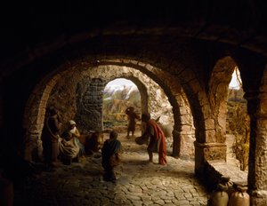 Geboorte, geboortediorama, Spanje, 20e eeuw door William M. Timlin