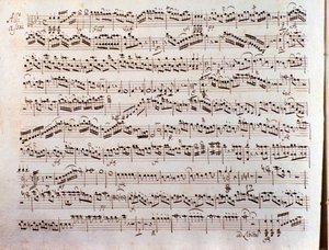 Pagina van een muziekpartituur van een Sinfonia concertante door Pleyel door Unbekannter Künstler