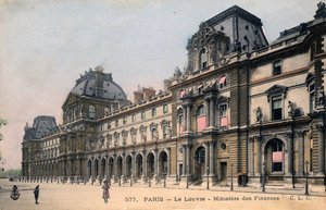 Parijs, Frankrijk: Le Louvre, Ministerie van Financiën door Unbekannter Künstler