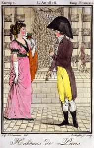 Inwoners van Parijs in 1806. 1810