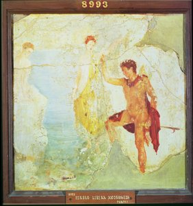 Perseus bevrijdt Andromeda, uit het Huis van de Vijf Skeletten, Pompeii, 4e decoratieve stijl