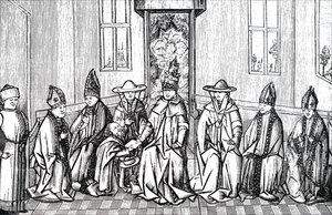 Peter de Kluizenaar, Paus Urbanus II en Simeon Patriarch van Jeruzalem door Unbekannt