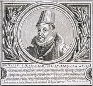 Philip I van Portugal (litho) door Unbekannt