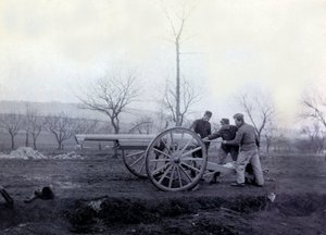 Foto uit een persoonlijk album van een infanterieluitenant tijdens de eerste maanden van de Eerste Wereldoorlog
