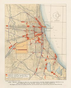 Plaat LXXIII uit Plan van Chicago door Unbekannt