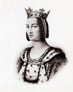 Portret van Charlotte de Savoie, koningin van Frankrijk, gravure