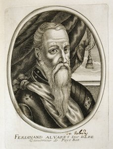 Portret van de Hertog van Alba (1507-1582) (gravure)