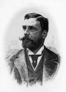 Portret van Gerolamo Rovetta, Italiaanse schrijver en toneelschrijver, gravure