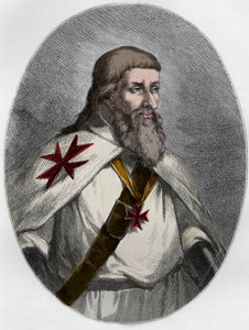 Portret van Jacques de Molay door Unbekannt
