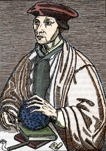 Portret van Oronce Fine (gravure)