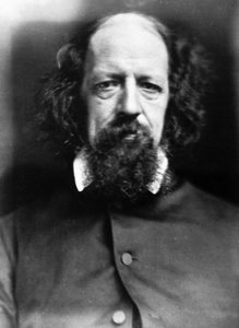 Portret van Alfred Tennyson, ca. 1867 door Unbekannt