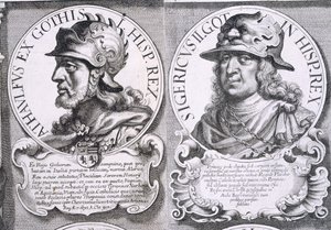 Portretten van Ataulf en Sigeric