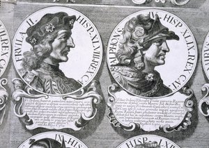 Portretten van Fruela II en Alfonso IV door Unbekannt