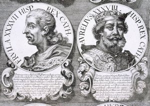 Portretten van Fruela I en Aurelius van Asturië