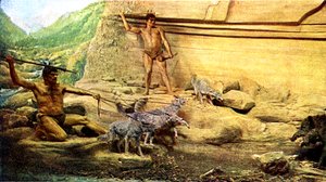 Prehistorische mens - Aziliaanse cultuur door Unbekannter Künstler