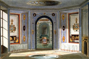Project voor een badkamer onder Directoire, eind 18e eeuw door Unbekannter Künstler