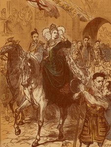 Koningin Elizabeth I komt Londen binnen, 23 december 1558