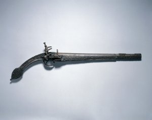 "Ratstaart" Miquelet-slotpistool, Balkan, eind 1700s-begin 1800s door Unbekannt