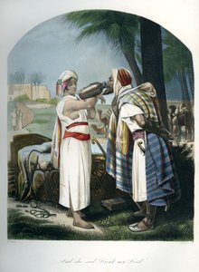Rebekka geeft water aan de dienaar van Isaac - Bijbel