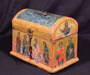 Reliekschrijn of chrismatorium, Griekse eilanden, ca. 1700 door Unbekannt