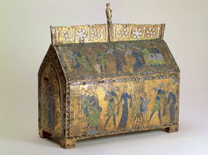 Reliekschrijn met scènes uit het leven van St. Valeria, Limoges, c.1175