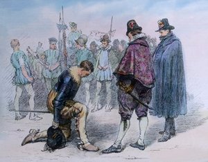 Eerbetoon aan de Zweedse koning Gustav Adolf door Unbekannter Künstler