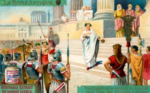 Romeinse triomf - burgerlijke ceremonie/religieuze rite door Unbekannter Künstler