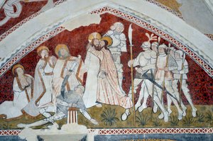 Romaanse kunst: Episode uit het leven van Christus (fresco)