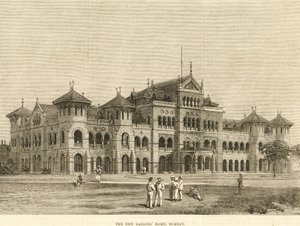 Royal Alfred Zeemanshuis, Bombay ca. 1900s (gravure) door Unbekannter Künstler
