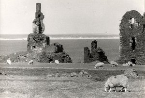 Ruïnes van een kasteel, Wick, Hooglanden