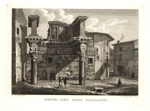 Ruïnes van het Forum Palladium, Avanzi del Foro Palladio, Rome door Unbekannt