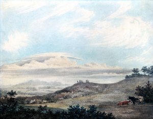 Landelijk landschap en wolkenstudie door Luke Howard, ca. 1808-1811 door Unbekannter Künstler