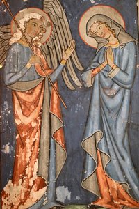 Saint-Pierre-le-Jeune Protestantse Kerk, Fresco, Straatsburg, Frankrijk door Unbekannter Künstler